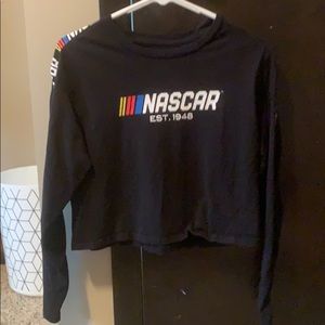 Nascar Long Sleeve Crop Top
